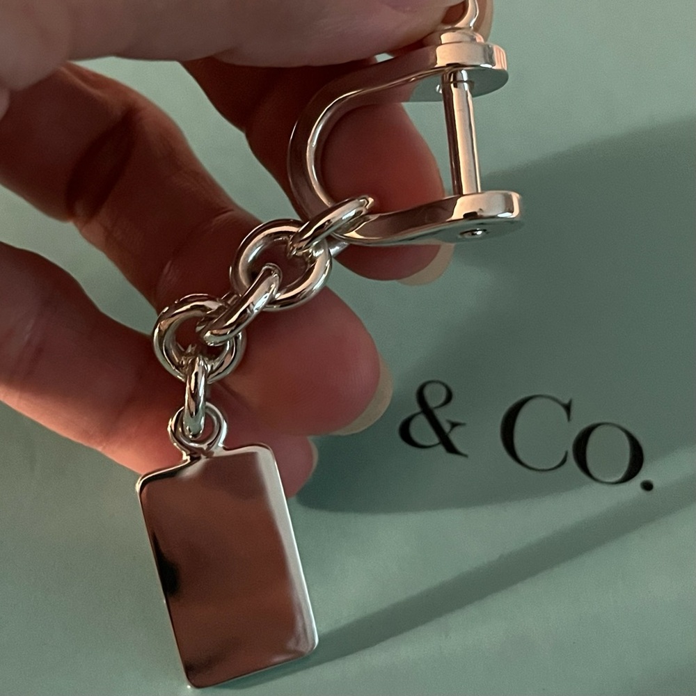 ✨✨✨SOLD✨✨✨ Tiffany & Co. Vintage Silver Horse Bit Shackle ID Tag Keychain